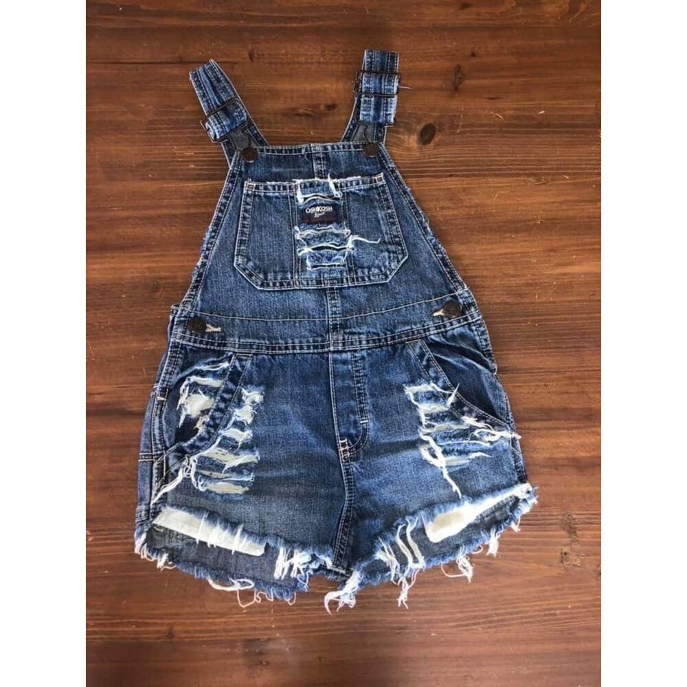 Blonde Gypsy Distressed Overalls 4 4T